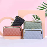 PU Wallet Casual Wallets Portable Purses Zipper Handbag