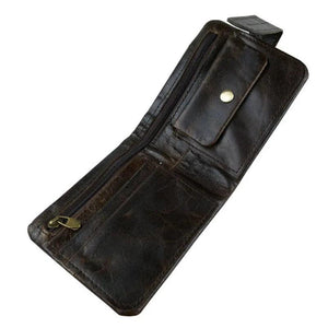 Men Wallets 100% Cow Leather Men Purse Vintage Male Purse 519