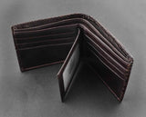 Crocodile Vintage Bifold Cowhide Wallet Money Clip