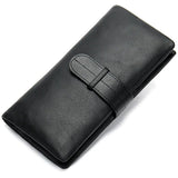 Men's Real Leather Long Wallet Soft Thick Skin