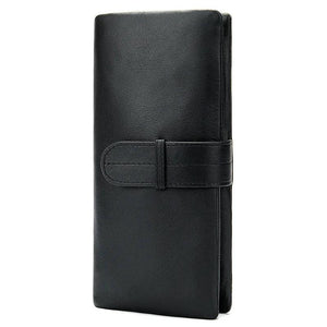 Men's Real Leather Long Wallet Soft Thick Skin