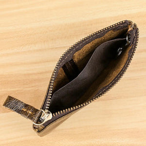 Men's Leather Bag for Drivers Vegetable Tanning Wallet