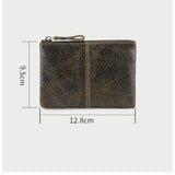 Men's Leather Bag for Drivers Vegetable Tanning Wallet
