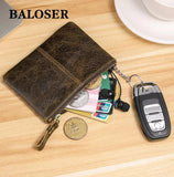 Men's Leather Bag for Drivers Vegetable Tanning Wallet