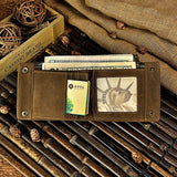 Men's Vintage Leather Travel Organizer Wallet 1003