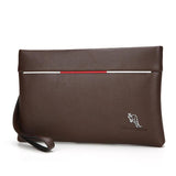 YUES KANGAROO Men Clutch Bag Soft Leather Large Capacity Envelope Wallet