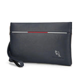 YUES KANGAROO Men Clutch Bag Soft Leather Large Capacity Envelope Wallet