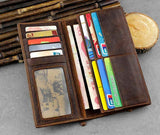 Top Crocodile Style Men Wallets Male Purse Brown