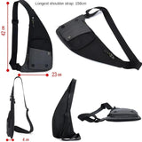 Men Casual Shoulder Bag Leisure Travel Outdoor Crossbody Sling Chest Bag