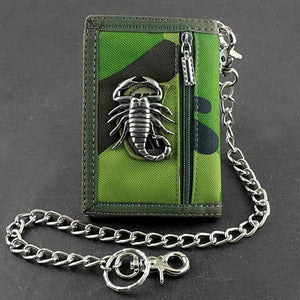 Covans Camouflage Wallet with Anti-Theft Chain