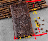 Dragon Real Leather Long Wallet Men's High Billfold Purse