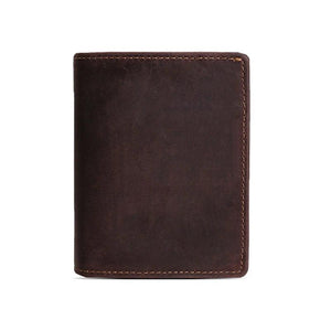 Men's RFID Blocking Leather Wallet Bifold Slim Short Vintage Purse Money