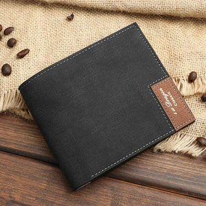 Men's Engraving Photo Wallet Vintage Short Wallet Personalized Gift