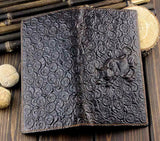 3D COW Print Cowhide Leather Men's Wallet Vintage Purse Long Wallet