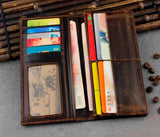 3D COW Print Cowhide Leather Men's Wallet Vintage Purse Long Wallet