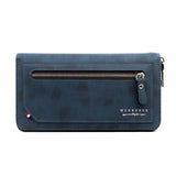 Men's Leather Zipper Long Wallet Large Capacity Handbag