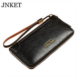 Men's PU Leather Clutch Wallet Multi-Card Large Capacity Handbag