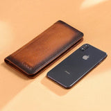 RFID Secure Cash Bussiness Long Wallet for Men