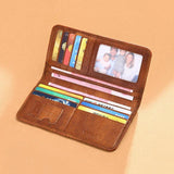 RFID Secure Cash Bussiness Long Wallet for Men
