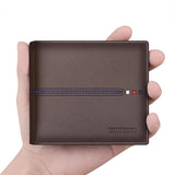 Men's Cowhide Leather Vertical Wallet