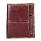 Men's Short Wallet Horizontal & Vertical Multi-Card Solid Wallet