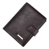 Real Leather Mens Wallet Short Purses Portefeuille Homme