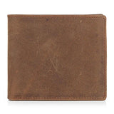 Vintage Cowhide Mens Wallet Crazy Horse Leather Man Purse Male Credit&id