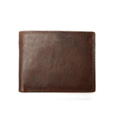 Vintage Short Men Wallets Cowhide Crazy Horse Leather