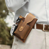 Male Leather Fanny Pack Small Shoulder Bags For Men