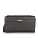 Double Zipper Men Clutch Bags PU Leather Wallet Business Male Vintage
