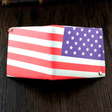 U.S. Flag Slim Wallet Purse w/ Safe Chain for Boys