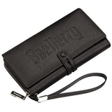 Seagloca Men Leather Wallet Purse Casual Clutch Zipper Multifunction