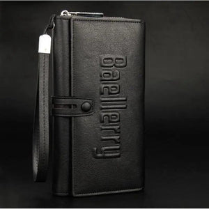 Seagloca Men Leather Wallet Purse Casual Clutch Zipper Multifunction