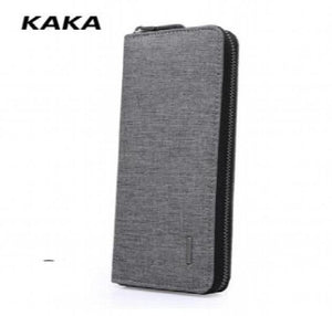 Men's Clutch Wallet Money Clip Large Capacity Phone Bag