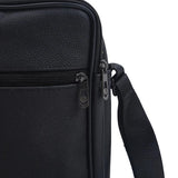 Men's Leather Mini Crossbody Bag Small Messenger Handbag