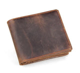 Men's Crazy Horse Leather Photo Wallet