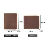 Men's Short Retro Cowhide Wallet Multi-Card Slot