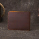 Men's Short Retro Cowhide Wallet Multi-Card Slot