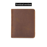 Men's Short Retro Cowhide Wallet Multi-Card Slot