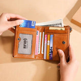 RFID Anti-Theft Leather Wallet for Men