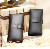 Men's Long Leather Wallet Soft Real Cowskin Purse