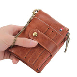 Short Male Clutch Leather Wallet Mens Money Bag Carteira Wallet