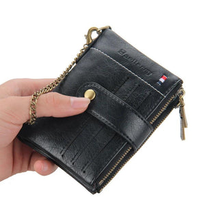 Short Male Clutch Leather Wallet Mens Money Bag Carteira Wallet