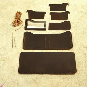 Durable Retro Leather Men's Wallet - Real Leather Purse for Men