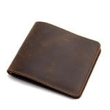 Durable Retro Leather Men's Wallet - Real Leather Purse for Men