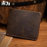 Durable Retro Leather Men's Wallet - Real Leather Purse for Men
