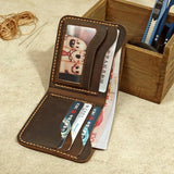 Durable Retro Leather Men's Wallet - Real Leather Purse for Men