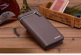 Men's Leather Zipper Wallet