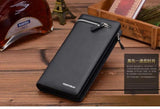 Men's Leather Zipper Wallet