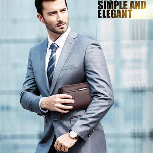 Badenroo Leather Men Wallets Purse Casual Clutch Coins Wallet Mobile Phone bag